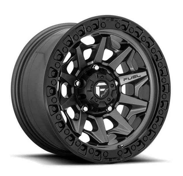 Fuel Covert Wheel D716 Matte Anthracite w/black ring